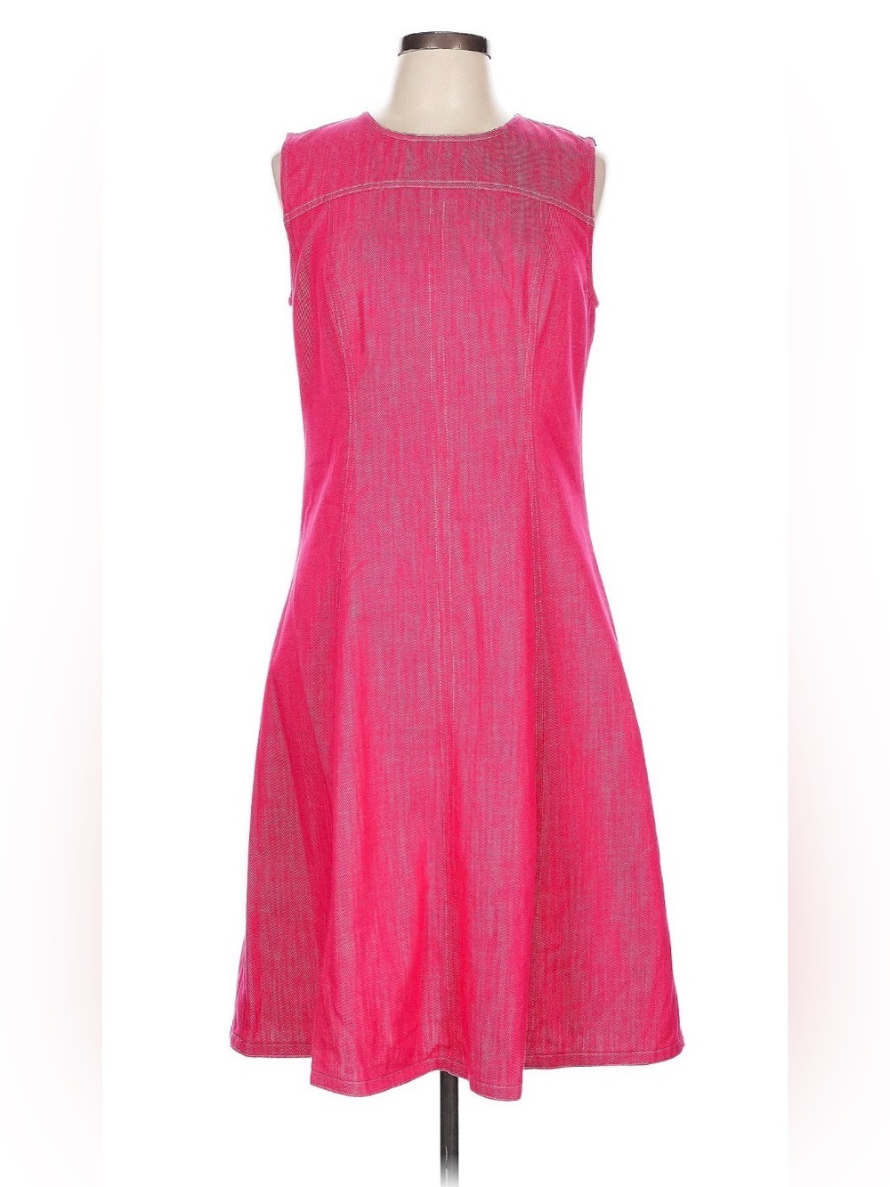 Shoshanna Hot Pink Textured A-Line Dress